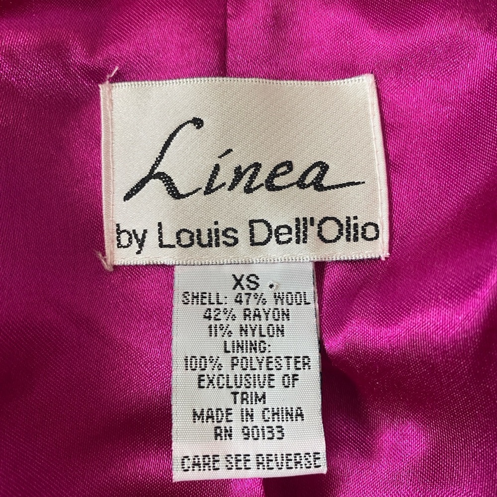 Linea By Louis Dell’Olio Fuscia and Black Statement Jacket‎ - Picture 7 of 7